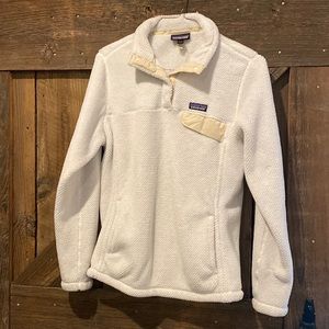 Patagonia cream xl jacket 1/4 snap